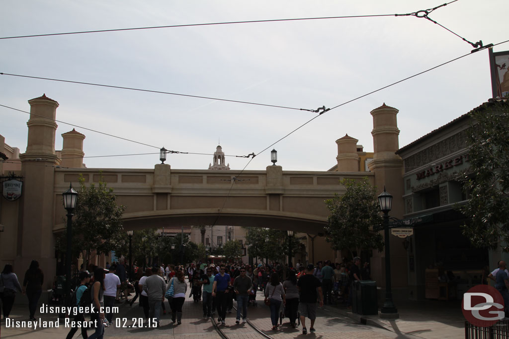 First stop DCA.  Buena Vista Street seemed to have a good size crowd.