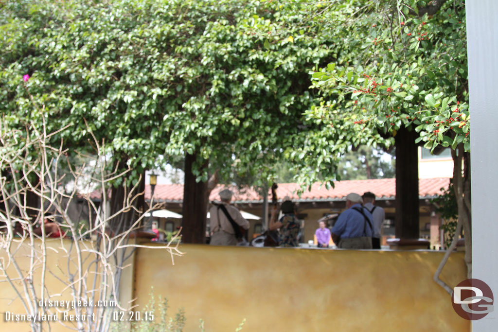 Off to my right I heard a band playing and noticed the Ellis Island Boys in the terrace area.