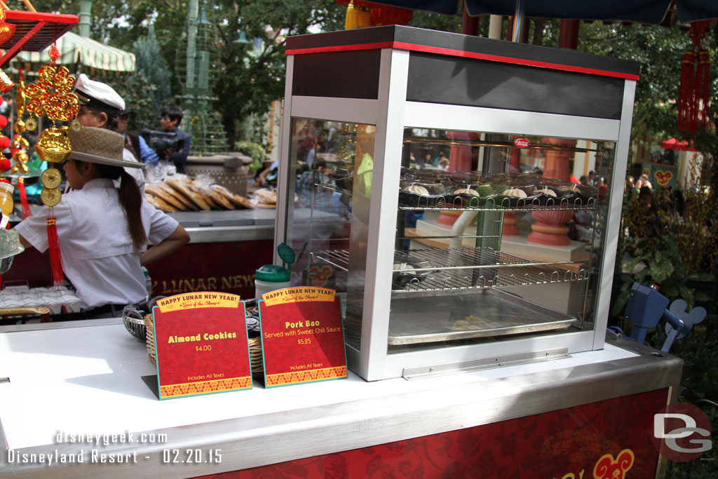 There was an outdoor vending cart with some special food offerings for the event.