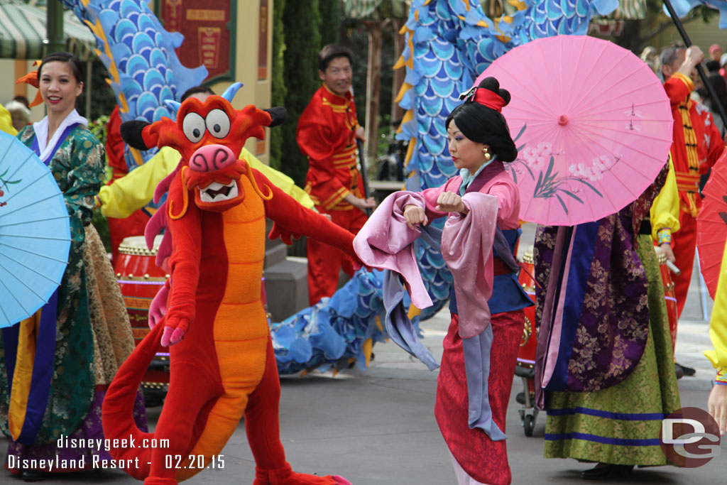 Mulan and Mushu getting into the act