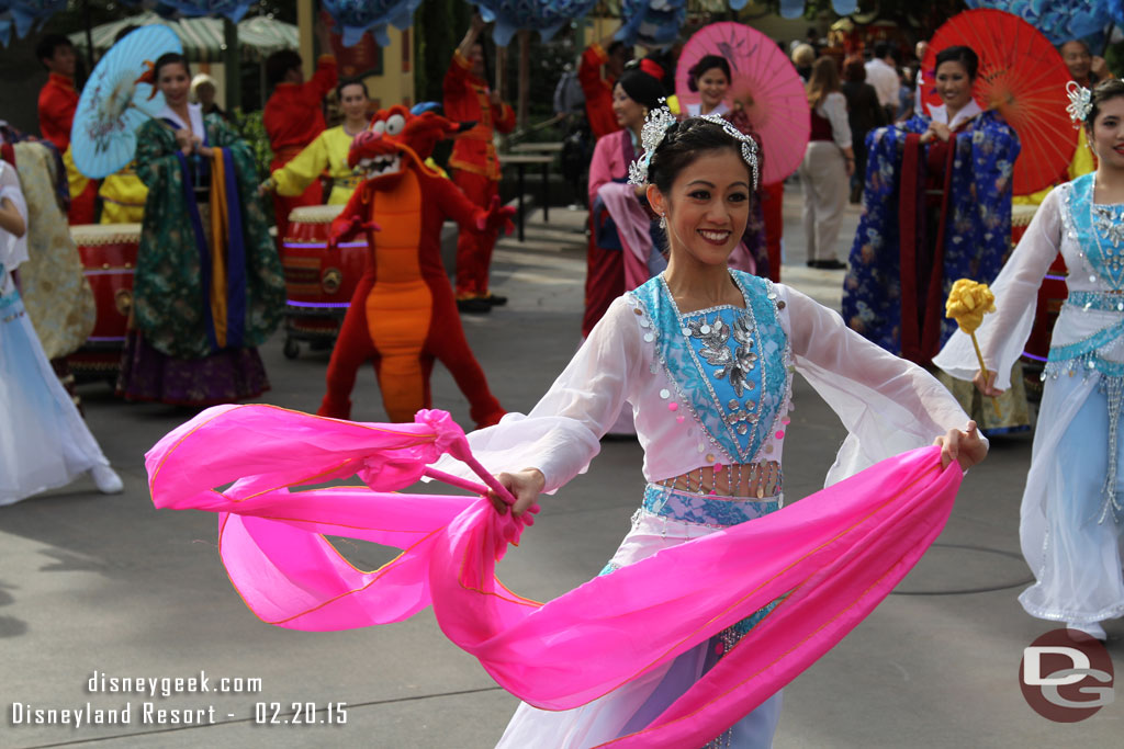 A ribbon dance performance