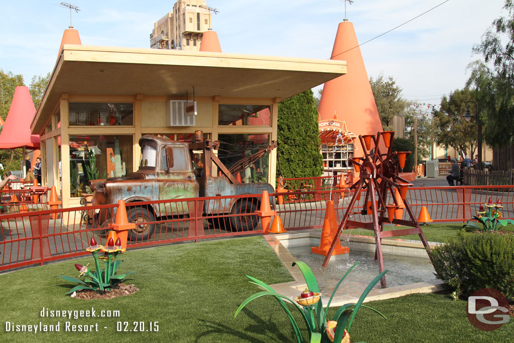 Mater was at the Cozy cone for pictures.