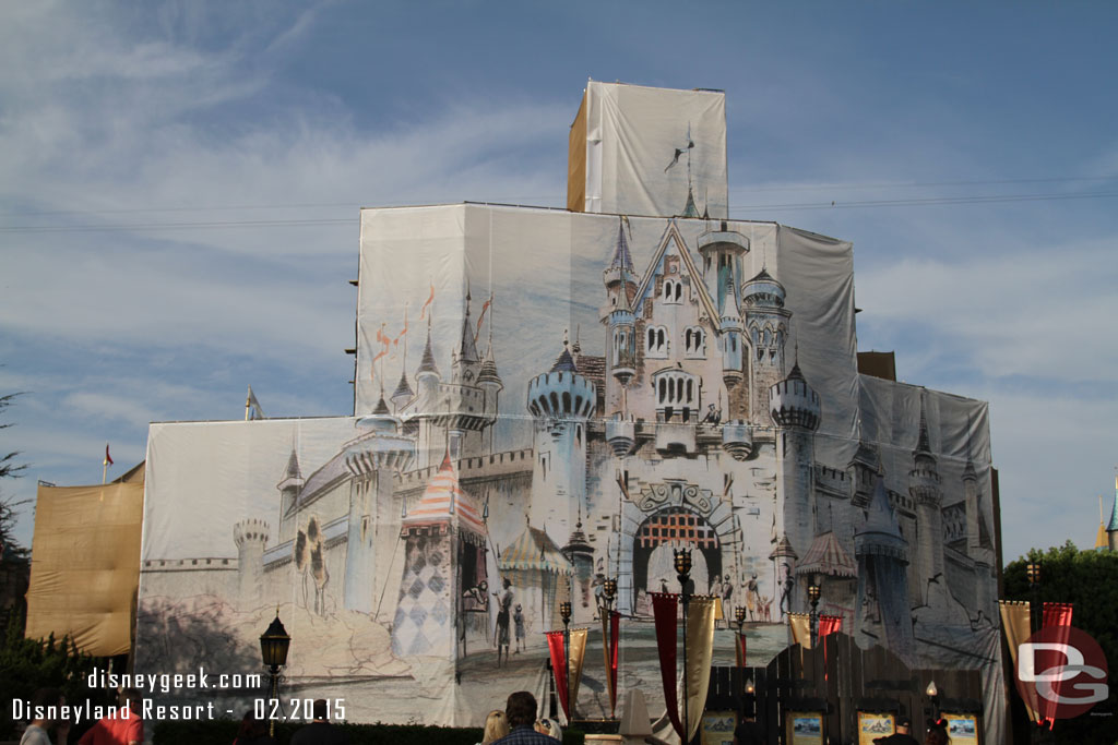 The Herb Ryman concept art covering the castle as it prepares for the 60th