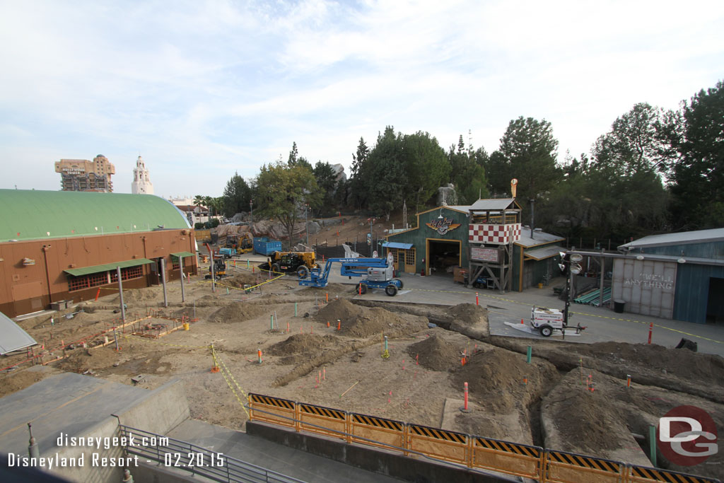 A look at the Grizzly Peak Airfield work (assuming that will be the new name for Condor Flats based on the construction wall)