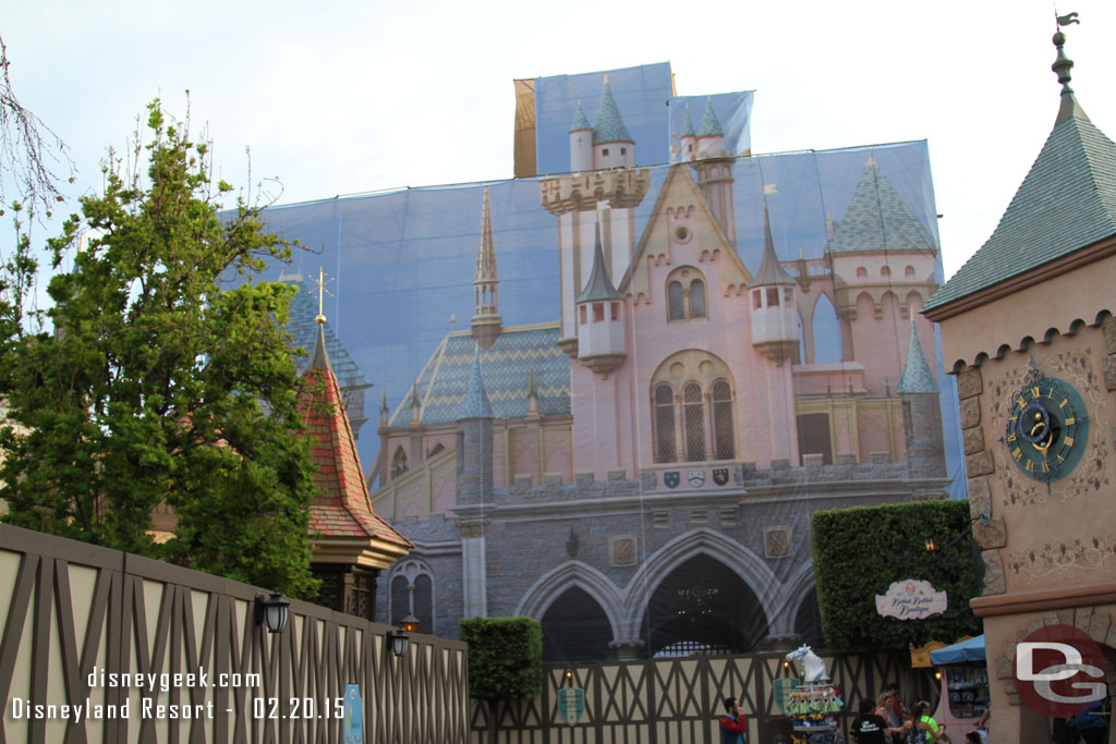 A better picture of the backside of the castle.  Last trip the lighting was not good when I walked by.