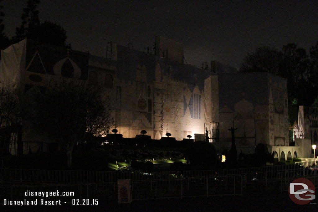 Small World looked very dark again.  There was no wait to ride.  