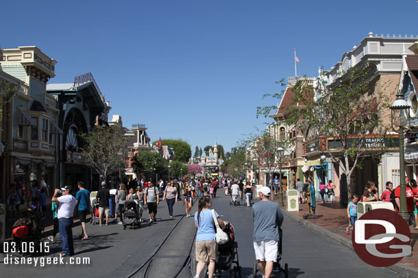 A look up Main Street USA