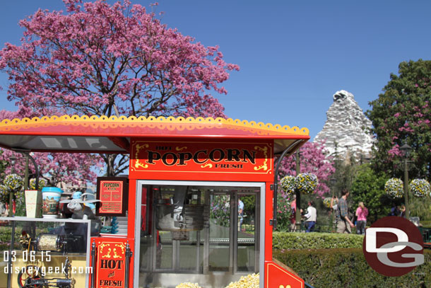 It was a great spring afternoon with many of the trees and flowers in bloom on Main Street