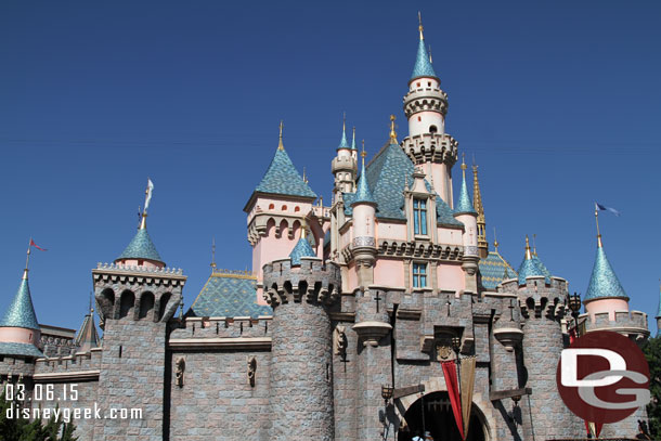 A series of pictures of Sleeping Beauty Castle now.