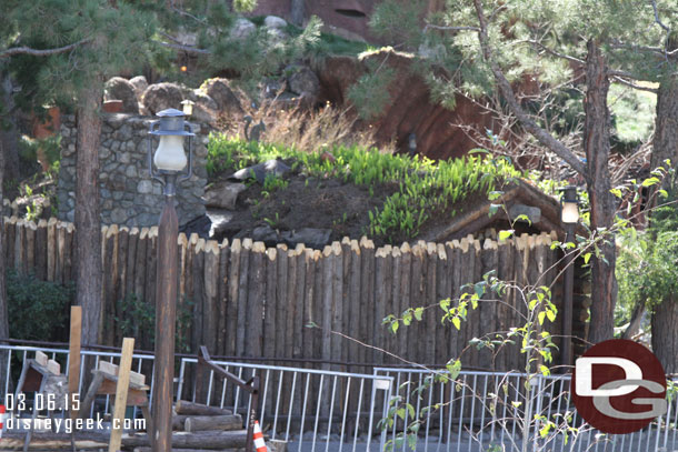 A new wood fence has been installed along the Briar Patch.