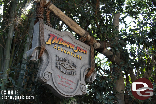 Indiana Jones Adventure turned 20 this past week.