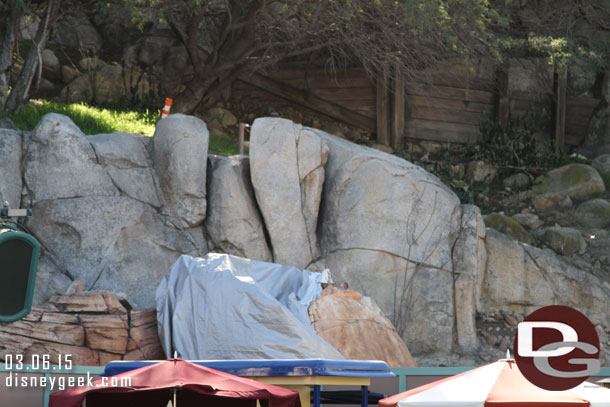 Work continues on Grizzly Peak Airfield.  A look from Carthay Circle.