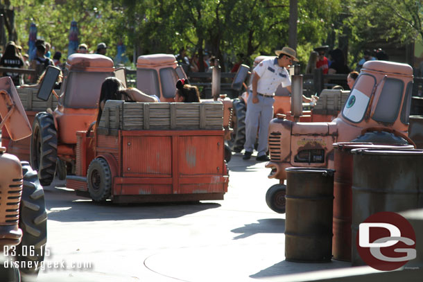 Both sides of the Junkyard Jamboree were open today.