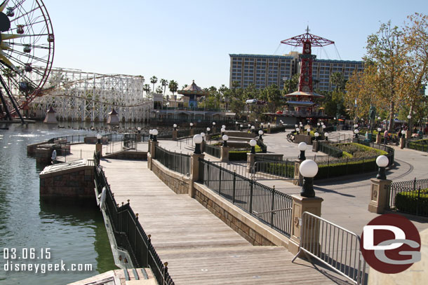 The lower terraces of Paradise Park are still blocked off.