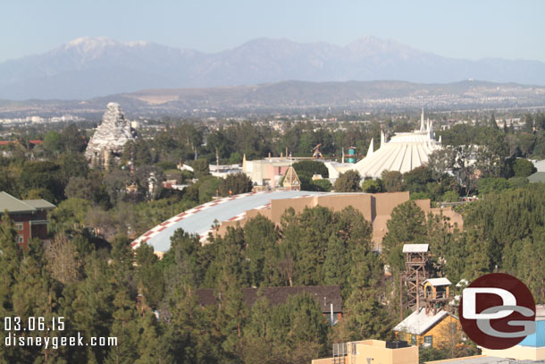 Looking toward Disneyland