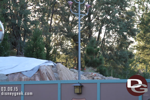 Noticed some rebar sticking out of the rockwork as I passed by the Condor Flats/Grizzly Airfield work.