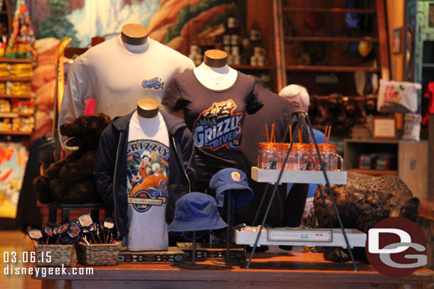 Grizzly River Run merchandise.