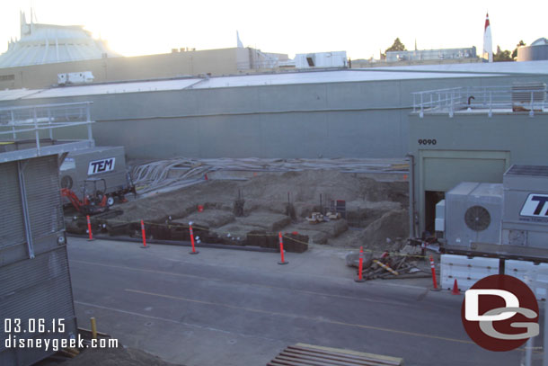 Several temporary units on trailers are parked nearby.