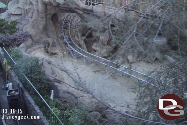 The Matterhorn track that goes through the water has been replaced.