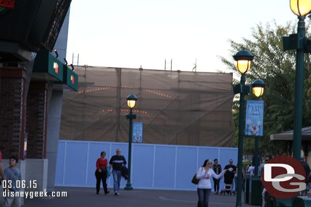 They are repainting the entrance sign near ESPN.