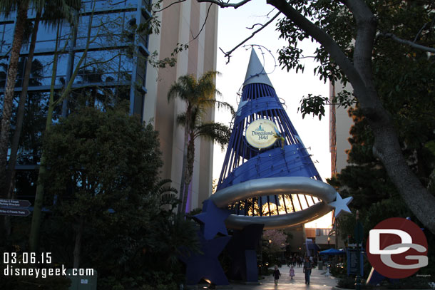 For you WDW Hat Fans you can always venture out West and see the smaller (but still large) hat at the Disneyland Hotel.