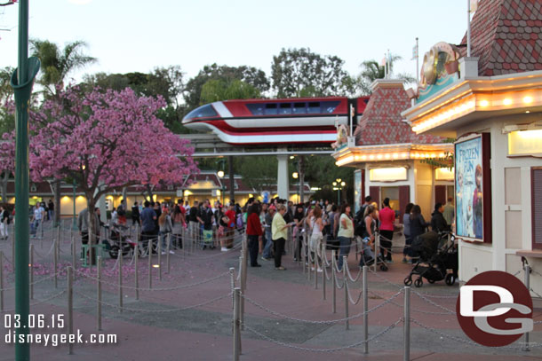 There were still lines at the Ticket Booths