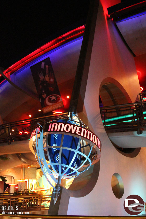 Disney officially confirmed that Innovations is closed the end of the month.  No confirmation/word on the replacement though.