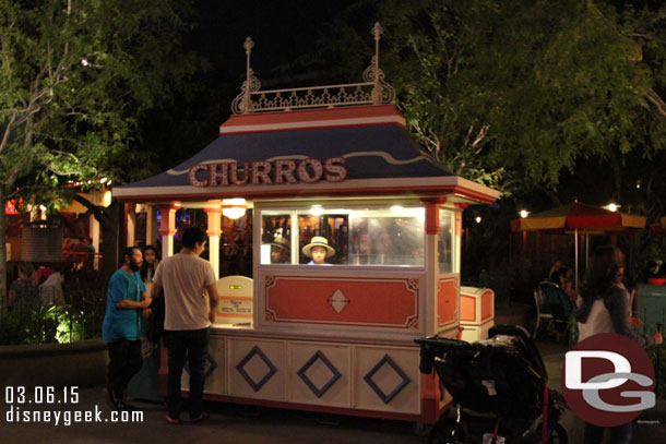 No lights on the Churro sign this evening.