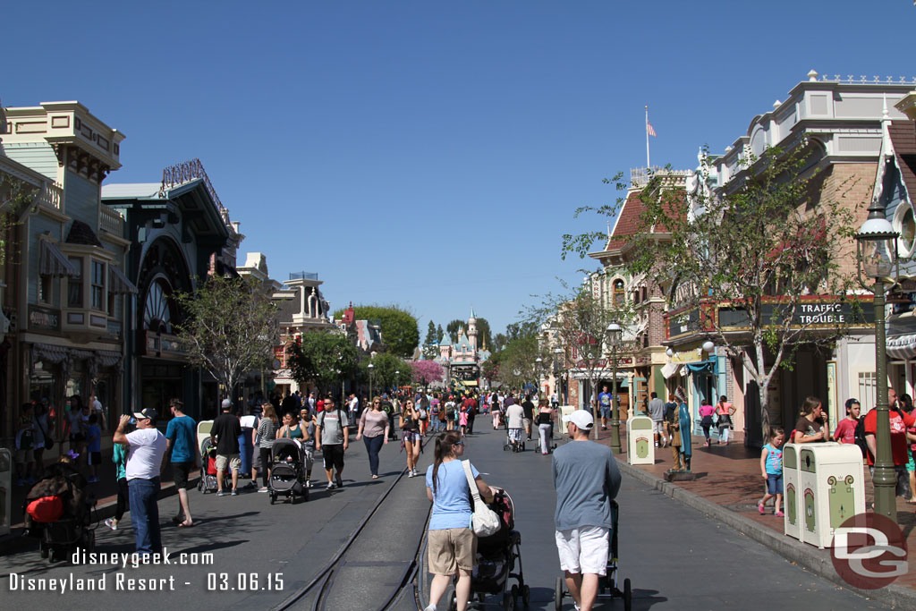 A look up Main Street USA