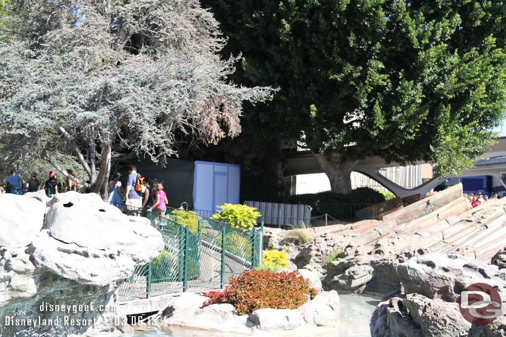 Another wall set up in the extended queue for Buzz near Pixie Hollow.