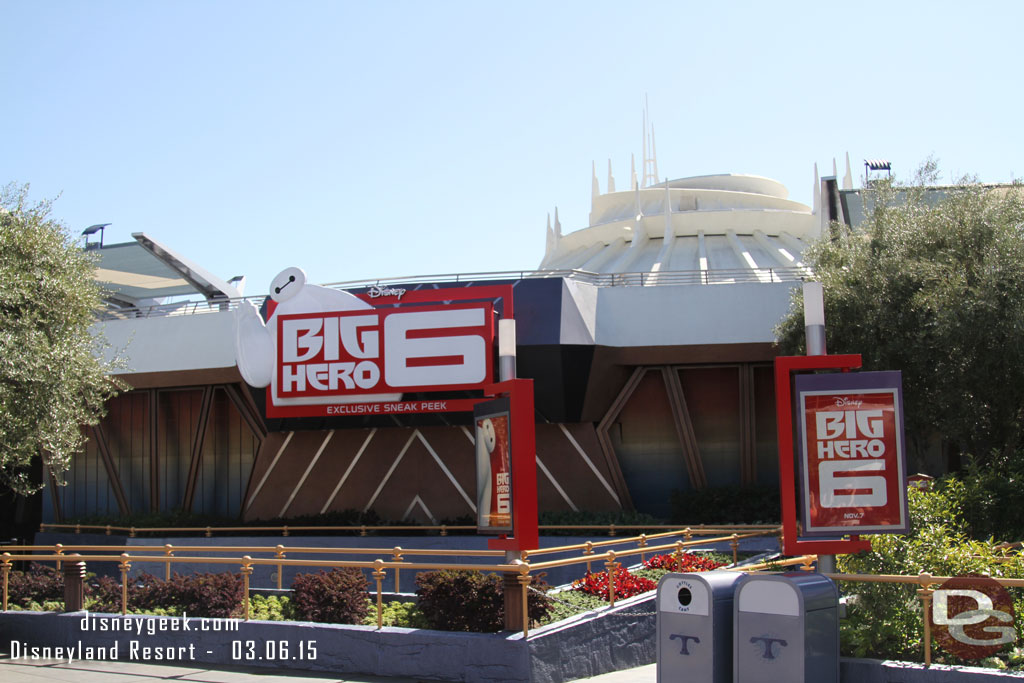 The Big Hero 6 signage is still up.