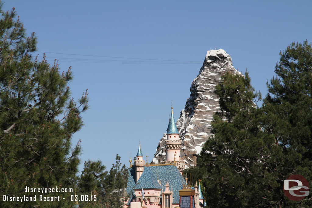 The Matterhorn and Sleeping Beauty Castle