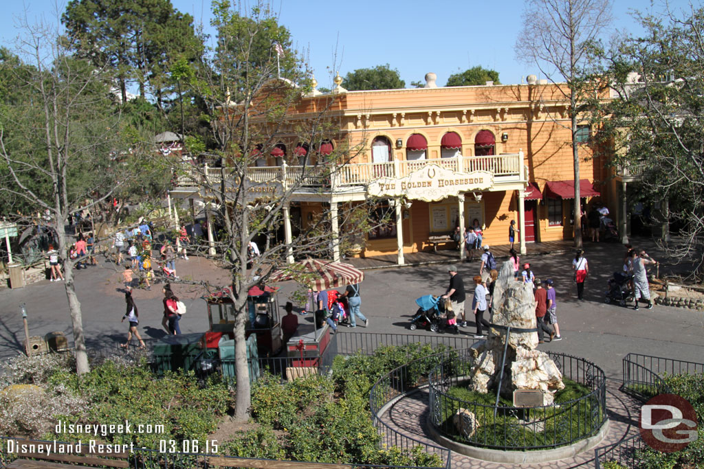 Frontierland from the upper deck of the Mark Twain