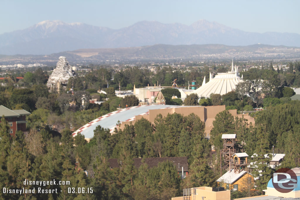 Looking toward Disneyland