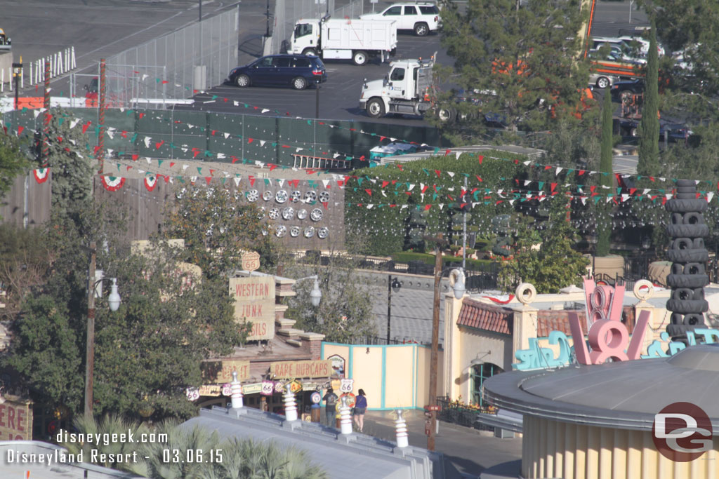 Another view of the old Flying Tires area