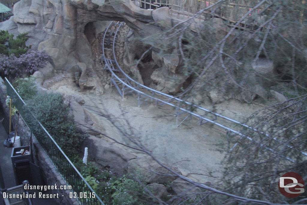 The Matterhorn track that goes through the water has been replaced.