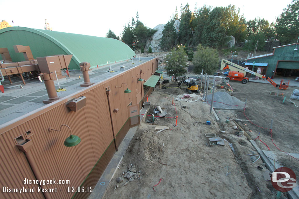 I exited and reboarded so I could take a look at the Grizzly Peak Airfield work.   Taste Pilots is now brown and green and trees are being planted.  