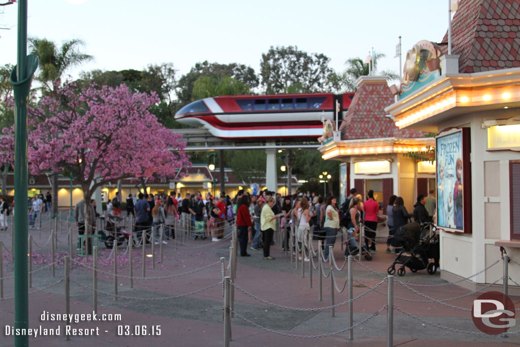 There were still lines at the Ticket Booths