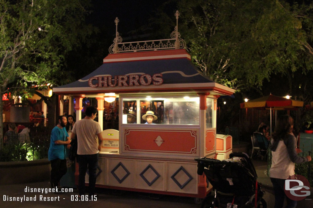 No lights on the Churro sign this evening.