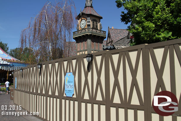 Peter Pan has several more weeks to go in the scheduled refurbishment.