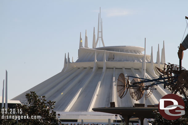 Space Mountain is starting to look rather dirty again.