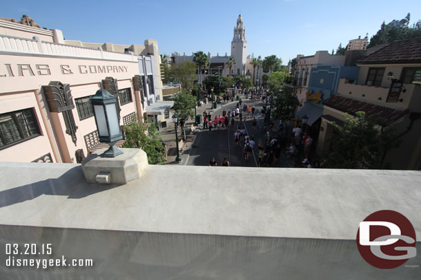 Passing over Buena Vista Street