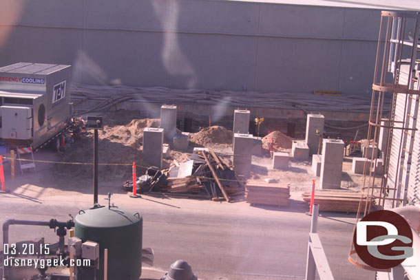New supports for new chillers backstage in Tomorrowland.