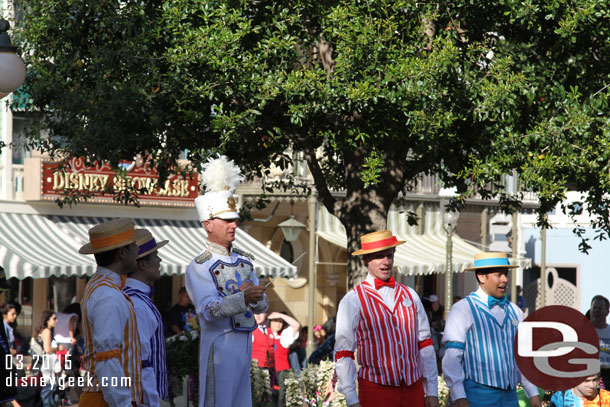 The Dapper Dans of Disneyland at the ceremony