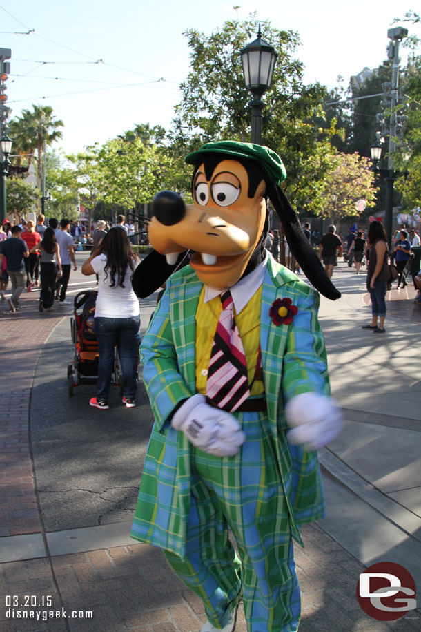 Goofy on Buena Vista Street.