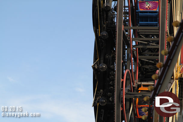 The Winter Dreams lights remain uncovered.  Hopefully they will be used in the new show for the 60th.