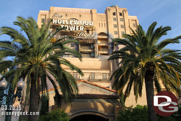 The Tower of Terror was down when  I passed by.  Cast Members were saying they were unsure if it would reopen tonight and best bet would be to try tomorrow.