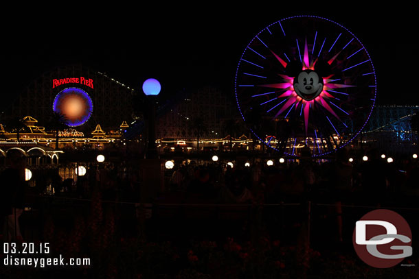 I opted not to use my yellow Fastpass for World of Color and instead stood in the Standby area.