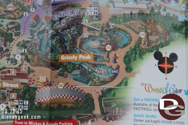 The guidemaps have been updated and Condor Flats is gone and absorbed into Grizzly Peak.  