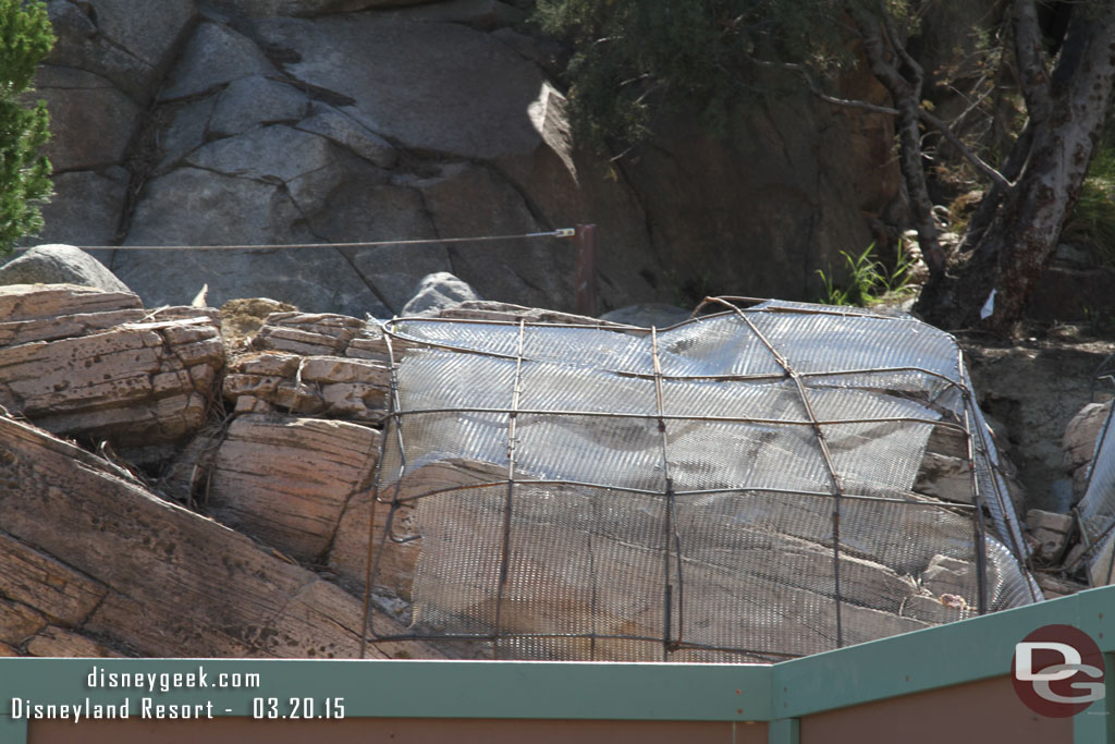 Looks like the new rocks will be right on top of the old ones.